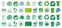 Grüne Produkte erkennt man an verschiedenen Labels.