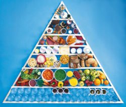 Die Ernährungspyramide als Anleitung für gesunde Ernährung