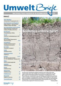 Cover der UmweltBriefe im Januar 2022