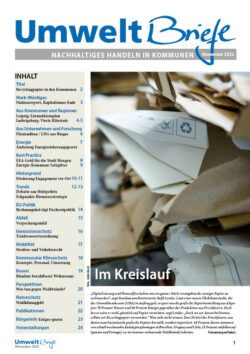 Cover der UmweltBriefe im November