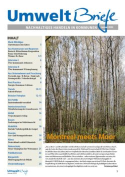 Cover der UmweltBriefe im Januar