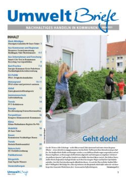 Cover der UmweltBriefe im März