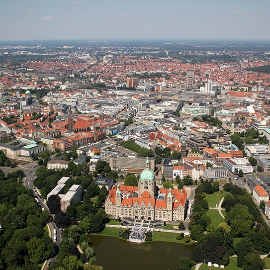 Luftaufnahme Stadt Hannover