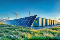 Batteriespeicher werden auch bei Solarparks immer beliebter.