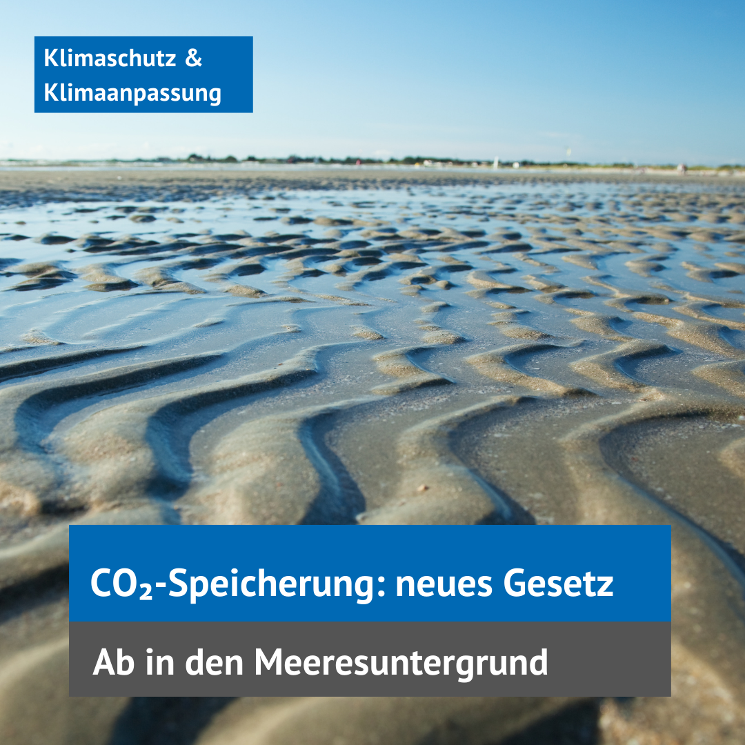 Kachel CO2-Speicherung neues Gesetz
